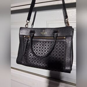 Kate Spade Black Pebbled Shoulder Bag